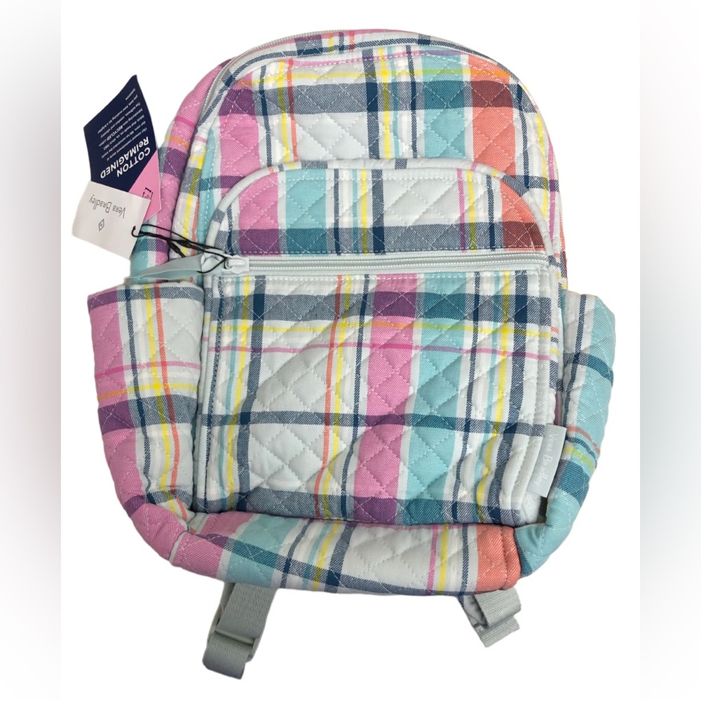 NEW! Vera Bradley Small Backpack- Pastel Plaid